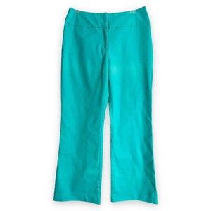 METRO STYLE Stretch Womens Mint Blue Green Aqua Casual Dress Pants Petite 8P